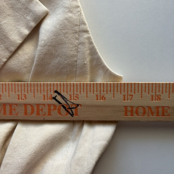 Anthropologie Maeve Longline Linen Vest Beige XXS Belted‎ - Picture 13 of 13